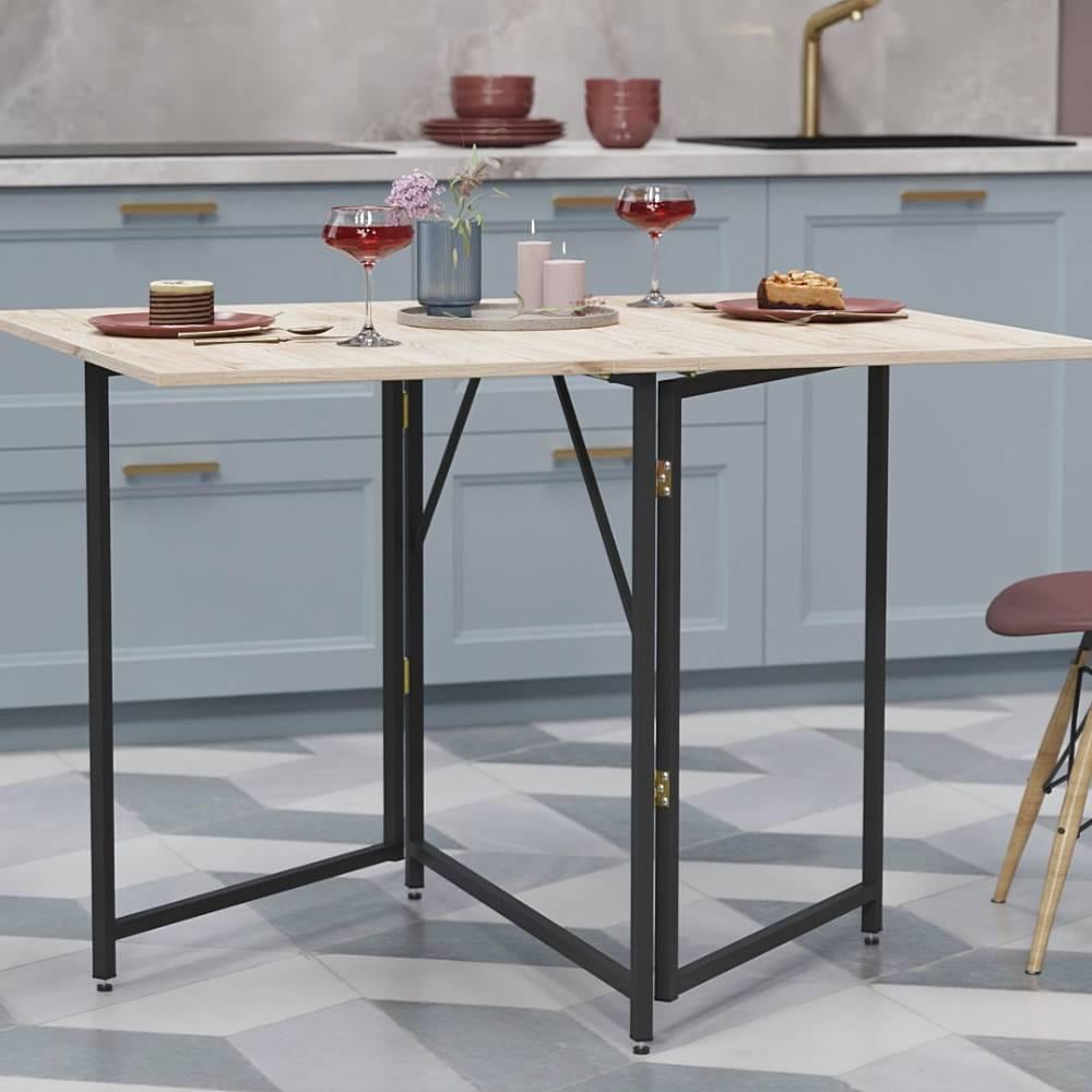 Стол-книга трансформер Ferrum-decor Вуди металл/ДСП 16 мм 75x130x90 см Черный/Дуб Сан-Марино (FRD-106748) - фото 1 Стол-книга трансформер Ferrum-decor Вуди металл/ДСП 16 мм 75x130x90 см Черный/Дуб Сан-Марино (FRD-106748) - фото 1