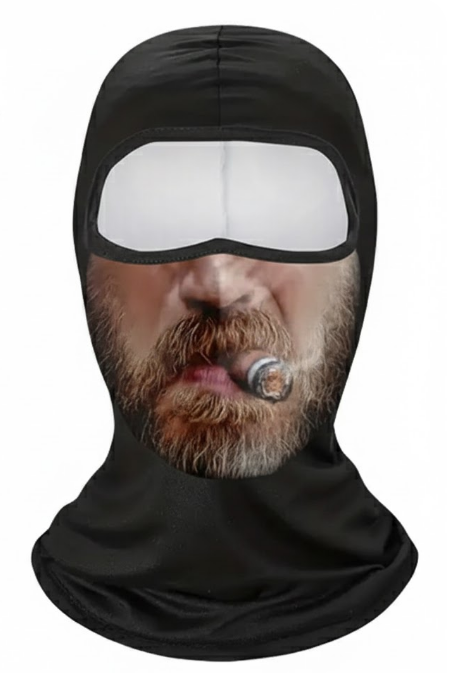 Балаклава зимняя тактическая с принтом Beard & Cigar (2871628598)