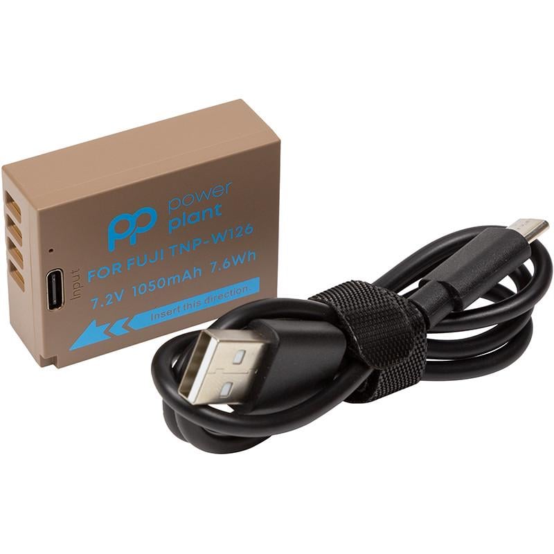 Аккумулятор Power Fujifilm TNP-W126 1050mAh c кабелем Type-C Аккумулятор Power Fujifilm TNP-W126 1050mAh c кабелем Type-C