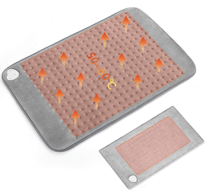 Коврик для спины массажный и согревающий Massaging weighted heating pad в чехле Gray (784779568) - фото 3