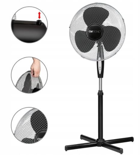 Вентилятор Clatronic VL 3741 S Чорний (27775706) - фото 2