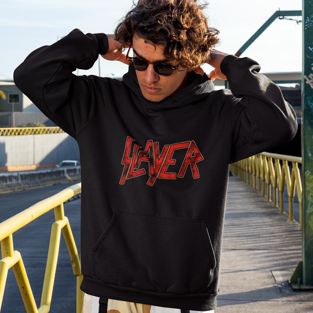 Худі флісовий унісекс Slayer Eagle and Sword XL Чорний (00000004413)