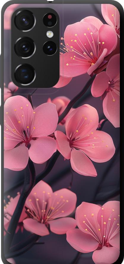 Чехол на Samsung Galaxy S21 Ultra (5G) Пурпурная сакура (6075b-2116-42517) Чехол на Samsung Galaxy S21 Ultra (5G) Пурпурная сакура (6075b-2116-42517)