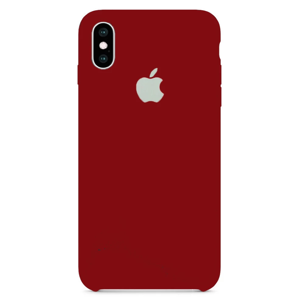 Силиконовый Чехол Накладка Silicone Case для iPhone Xs Max China Red