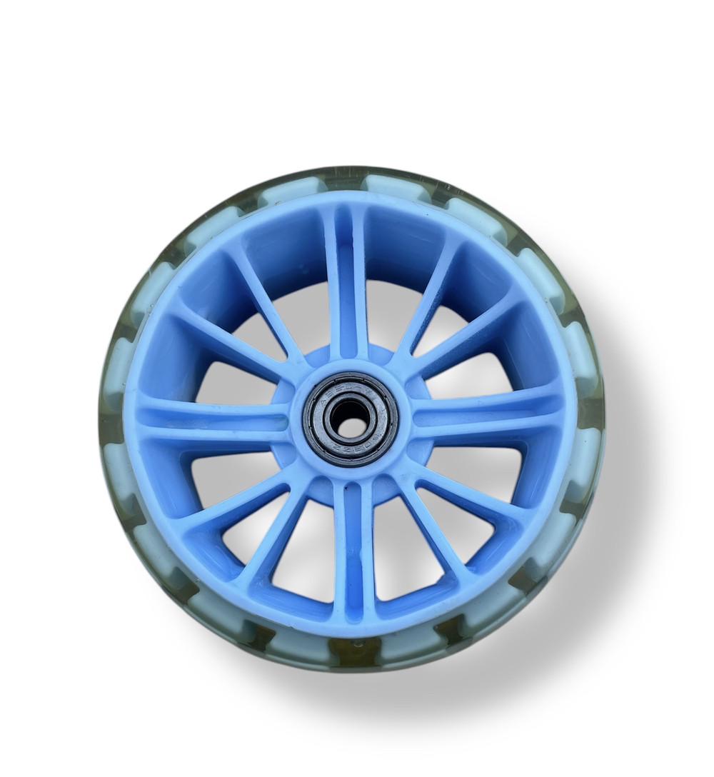 Колесо дитячого самоката широке зі світлом 1 шт. 11,5х4,8 см - фото 2 Колесо дитячого самоката широке зі світлом 1 шт. 11,5х4,8 см - фото 2