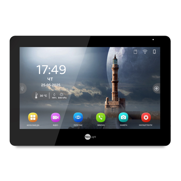 Відеодомофон гібридний 10,1" NeoLight MEZZO Hybrid з Wi-Fi Black (301756) - фото 3 Відеодомофон гібридний 10,1" NeoLight MEZZO Hybrid з Wi-Fi Black (301756) - фото 3