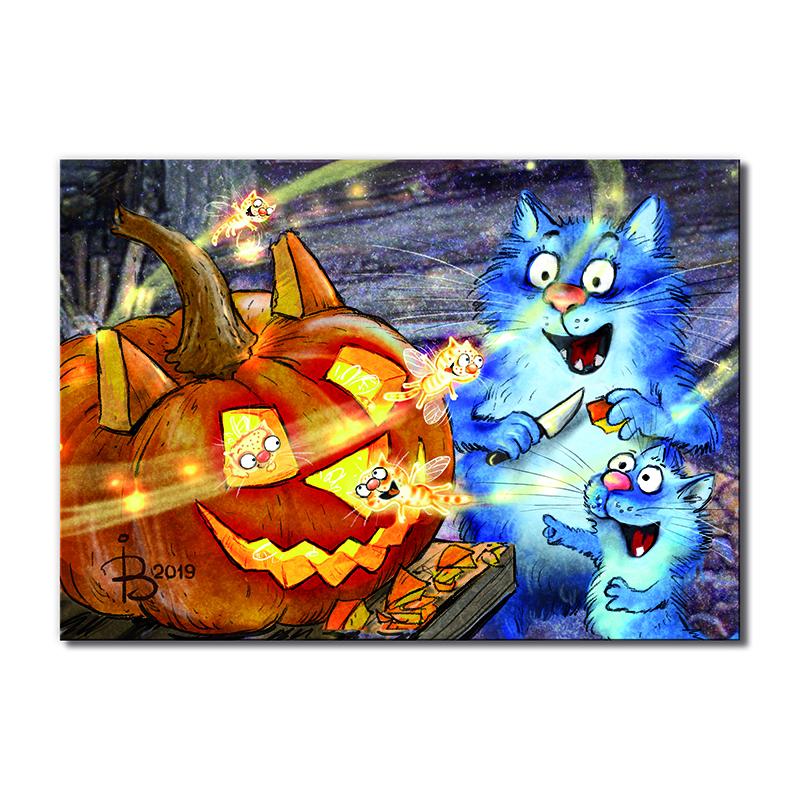 Модульная картина Хеллоуин 1 модуль 60x90 см