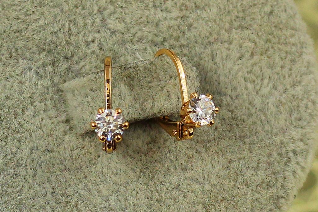 Серьги детские Xuping Jewelry акапелла 1,2 см Золотистый (27471735)