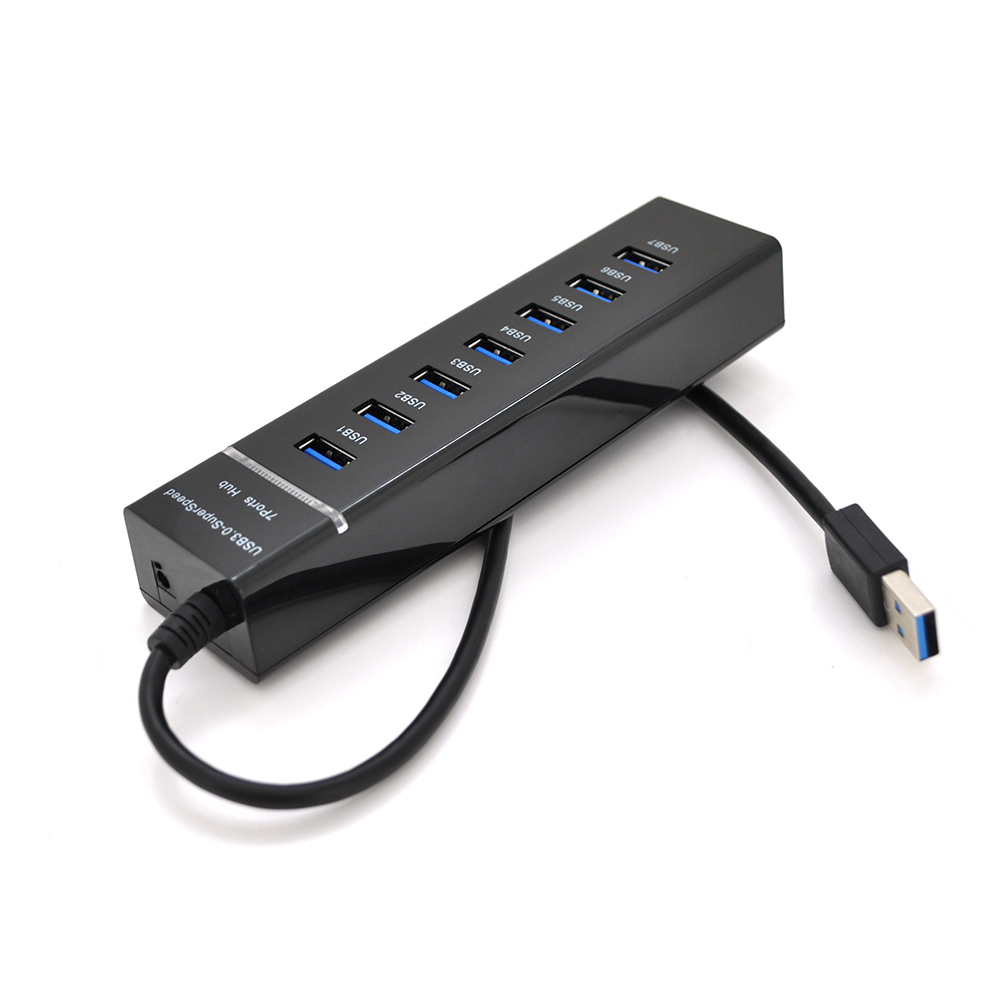 USB-хаб VOLTRONIC 3.0 UH-703 7 портов USB3.0 до 1 TB USB Черный (19505)