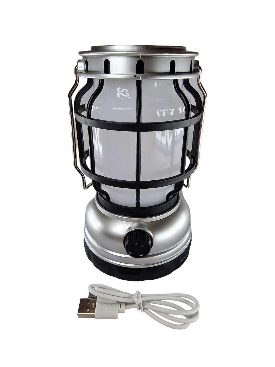 Фонарь кемпинговый светодиодный ZJ-1990Т переносной на аккумуляторе Серебряный