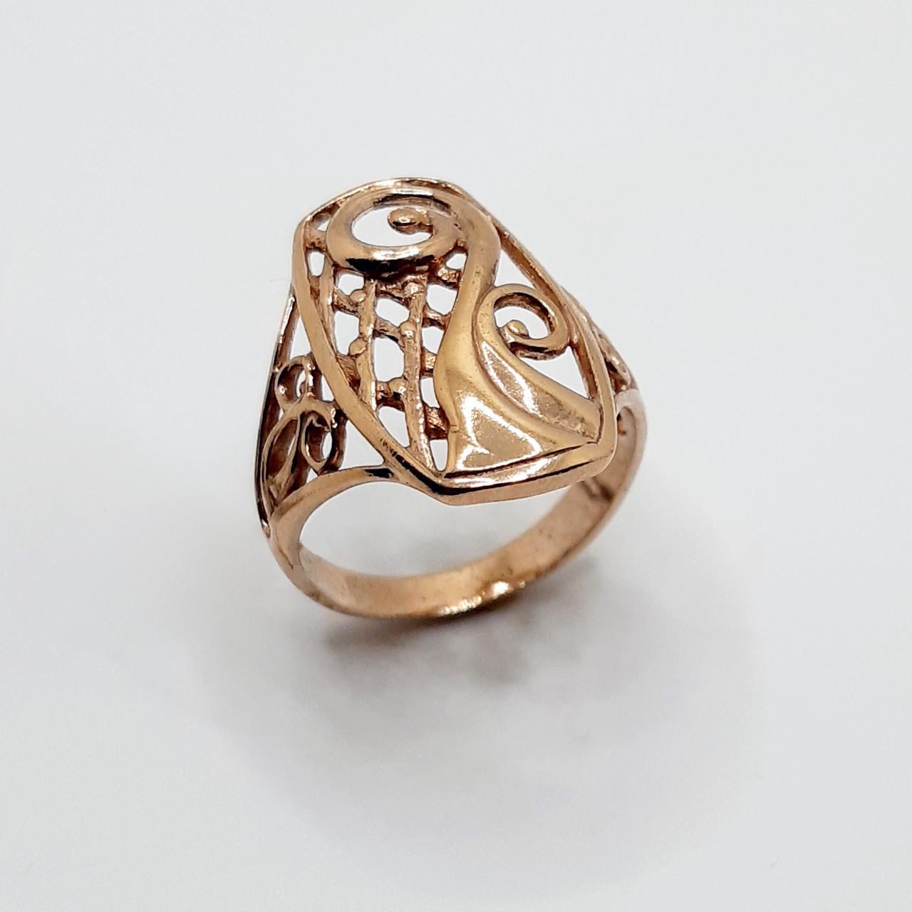 Кольцо серебро позолоченное без вставок 925° 3,20 г р. 16,5 (2110726273) Кольцо серебро позолоченное без вставок 925° 3,20 г р. 16,5 (2110726273)