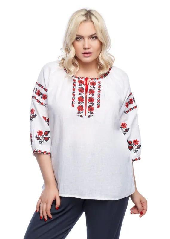 Вышиванка женская р. 54 Белый (641)