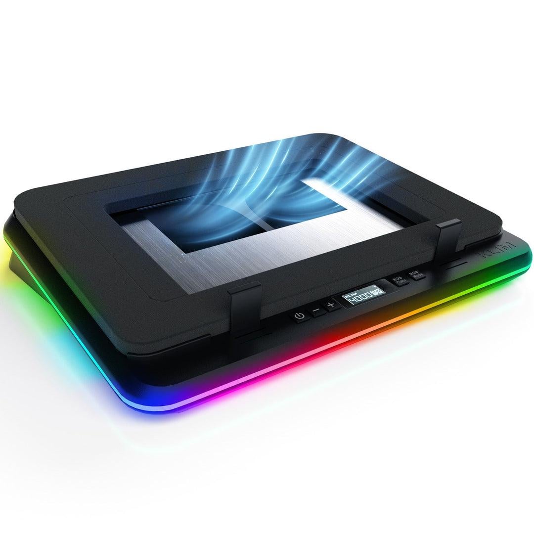 Подставка для ноутбука охлаждающая Klim turbofrost RGB-подсветка 4000 об/мин (32927145)