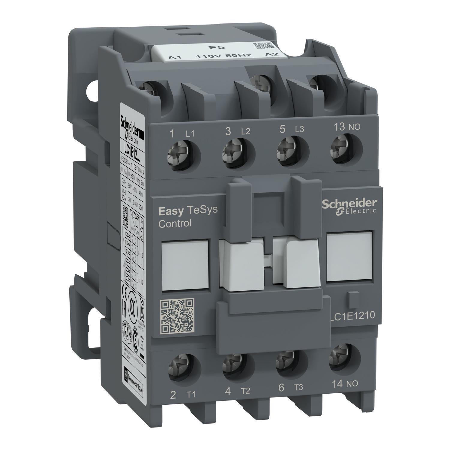 Контактор-пускатель Schneider Electric Easy TeSys 12А 110 В 1NO (LC1E1210F5)