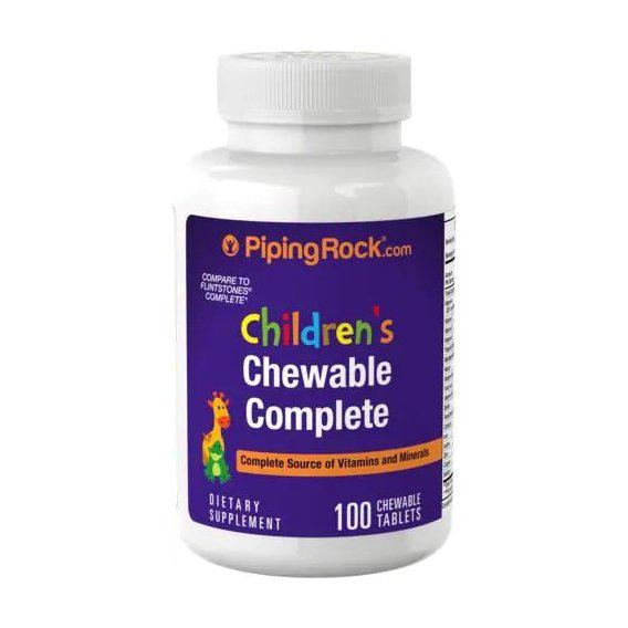 Витаминно-минеральный комплекс Piping Rock Children's Complete Daily 100 Chewable Tabs