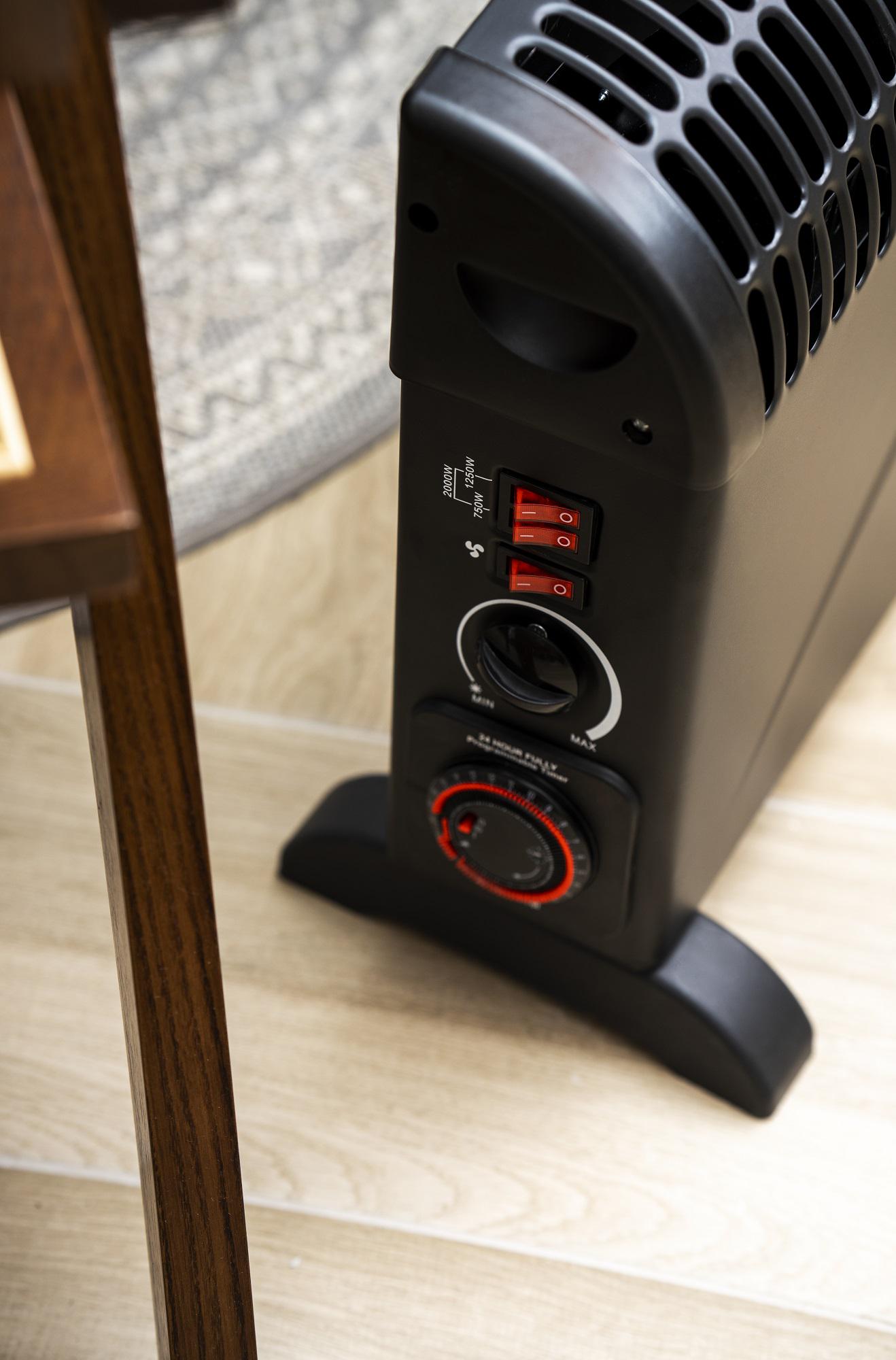 Конвектор электрический Mesko MS 7741 с таймером и турбо воздуходувкой Черный (6814) - фото 13