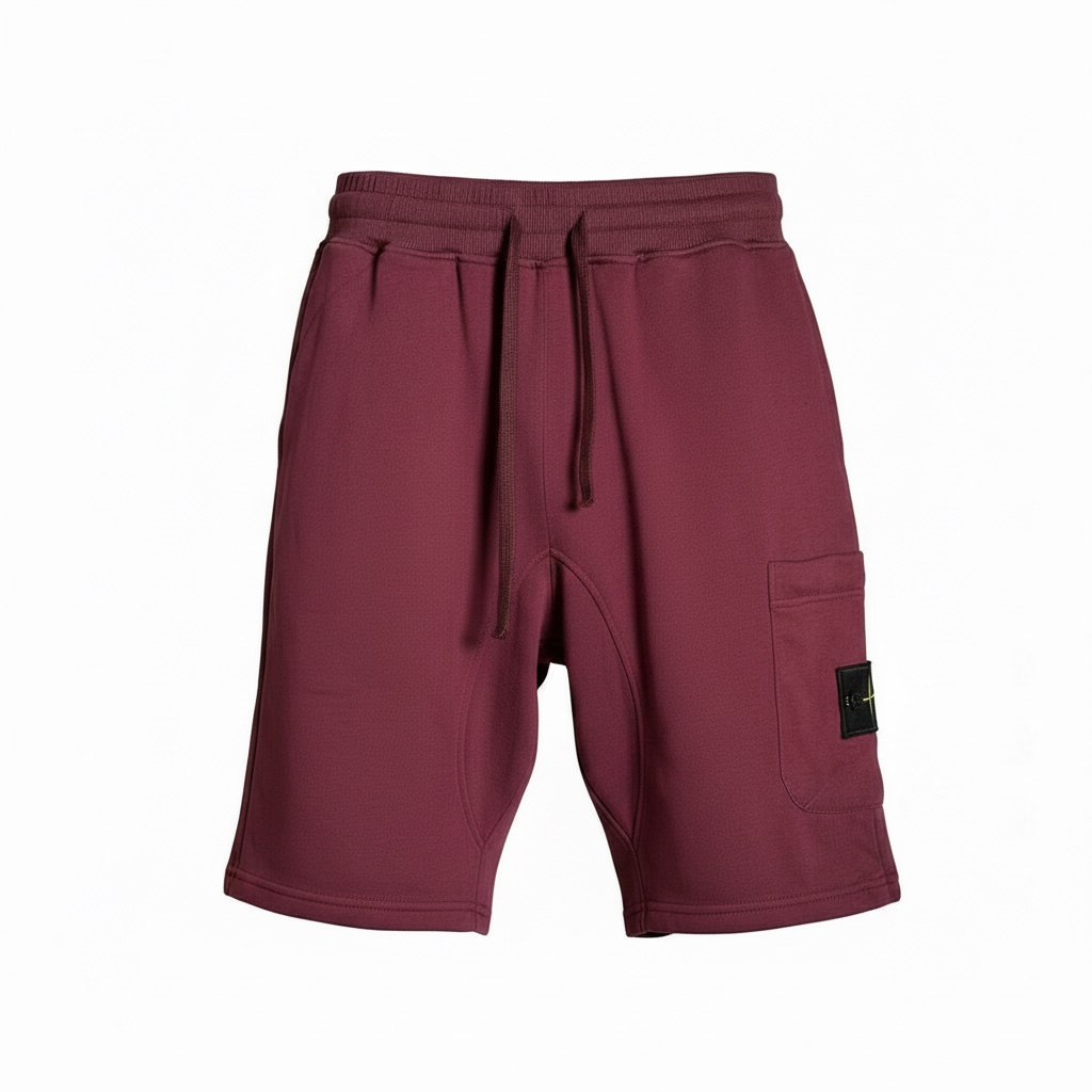 Шорты удлиненные мужские в стиле Stone Island Organic Cotton Fleece Long Knee Shorts L Бордовый (SI18005.2L) Шорты удлиненные мужские в стиле Stone Island Organic Cotton Fleece Long Knee Shorts L Бордовый (SI18005.2L)