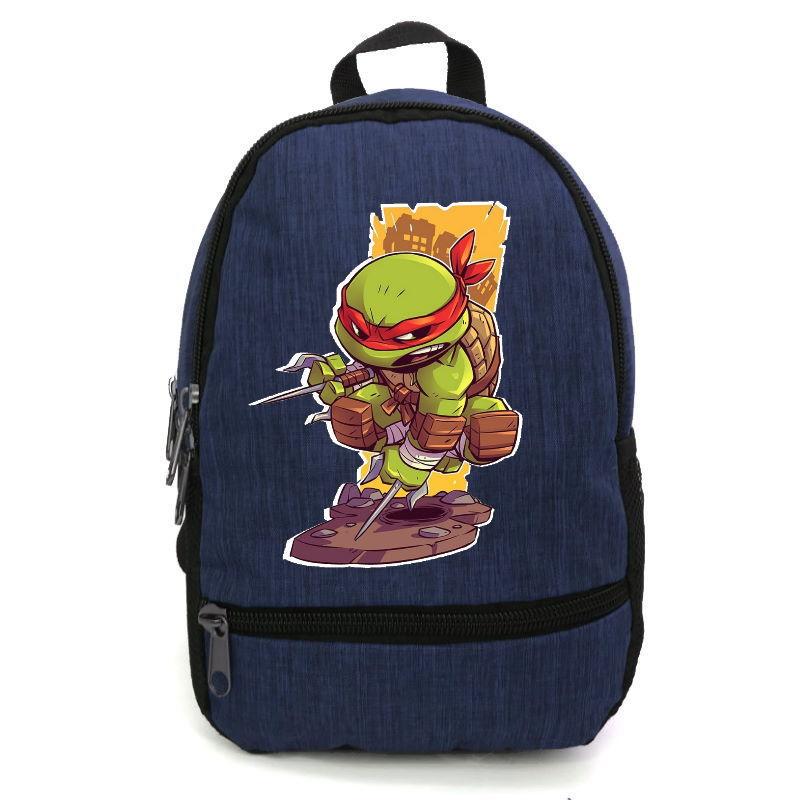 Школьный рюкзак Cappuccino Toys ninja turtle-011 с принтом Черепашки ниндзя 12,5 л Синий (1381809894)