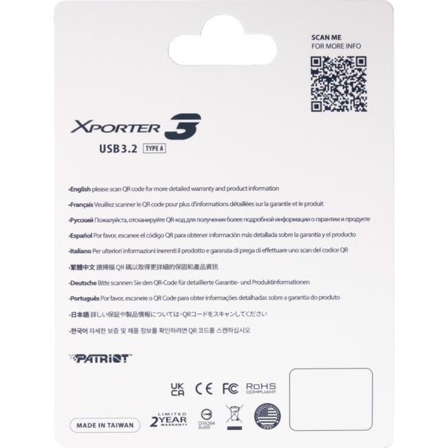 Карта памяти Patriot PSF64GVX31MCX micro SDXC 64 Гб/V30 - фото 3