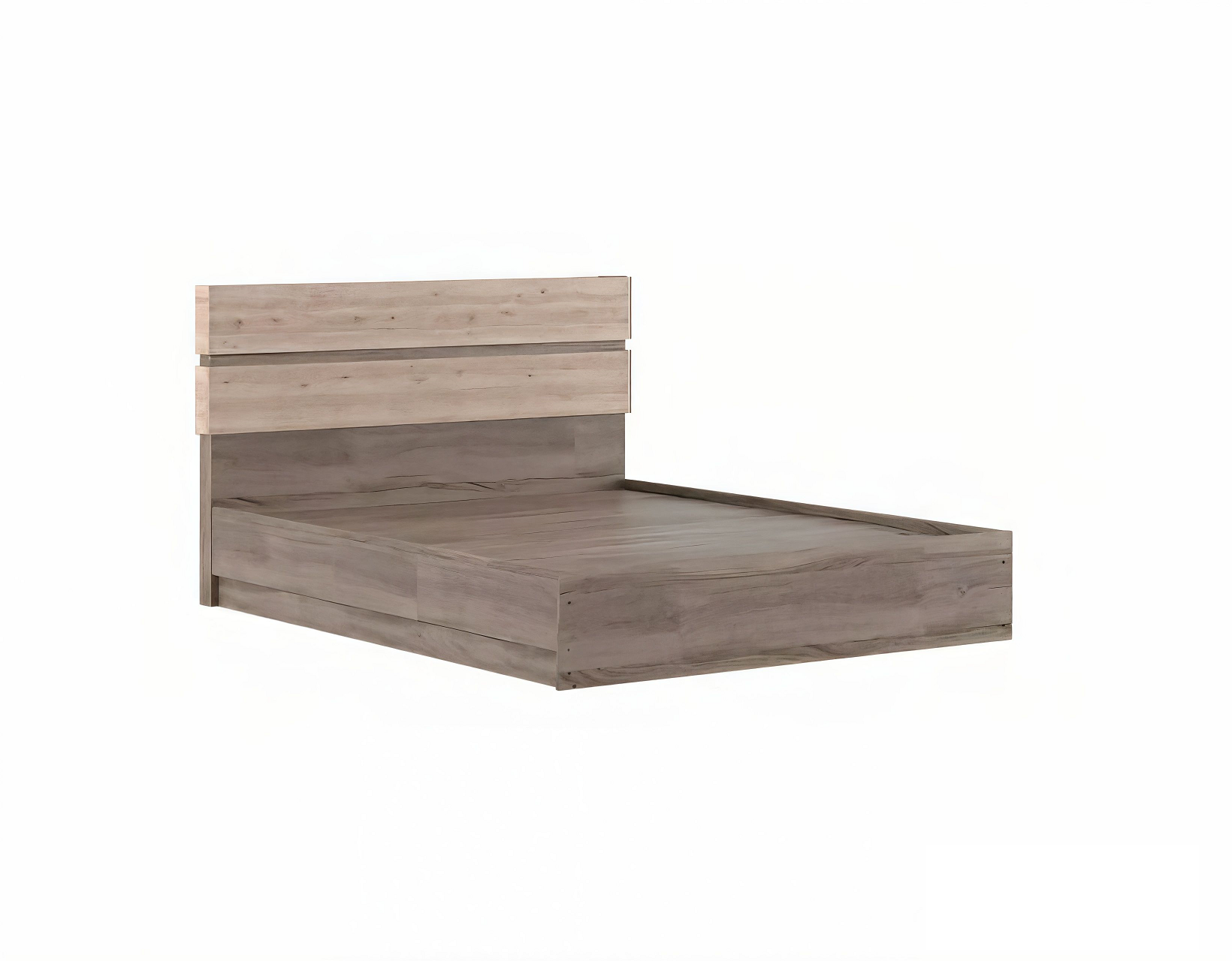 Кровать двуспальная с основанием Гербор Лайер LOZ160 160x200 см Дуб сонома трюфель/Дуб санремо светлый (GRB-1336)