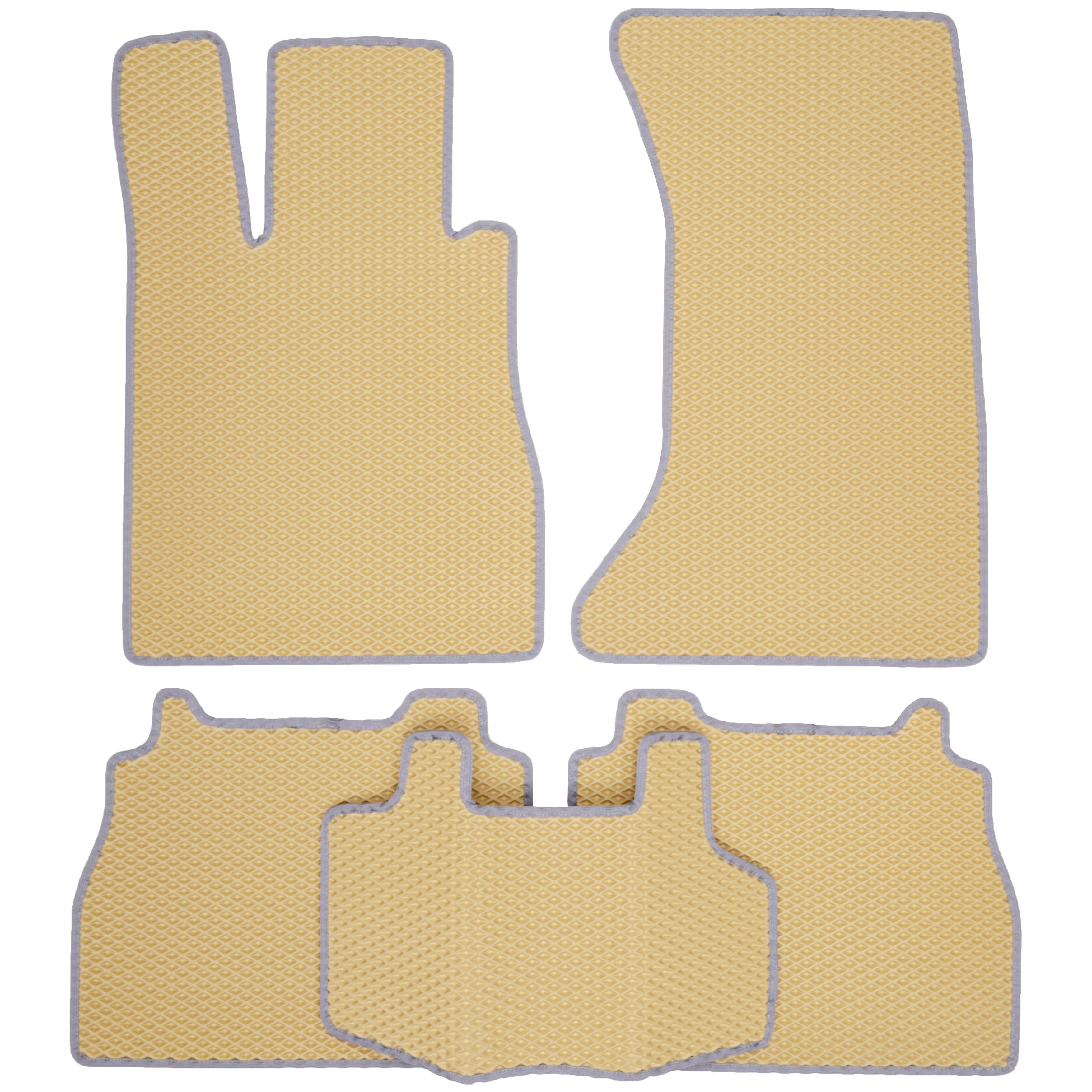 Коврики в салон для Mercedes S-class W220 '98-05 4matic EVA-полимерные Kinetic Бежевый