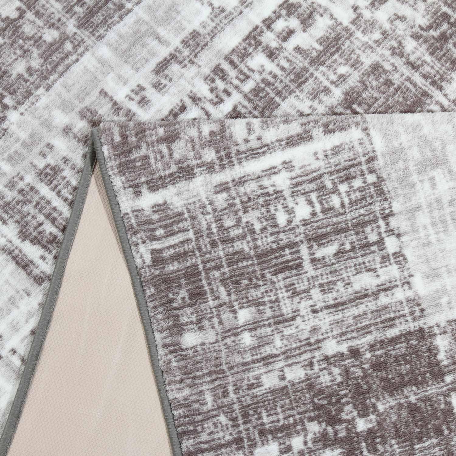 Килим з низьким ворсом на гумовій основі DAKARIA EPIC RUN 22091220320-p13 0,8x2,5 м Сірий (00-00020819) - фото 10