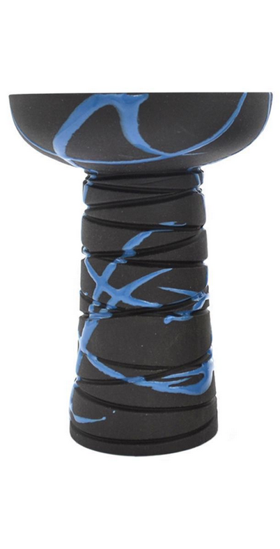 Чаша для кальяна Gusto Bowls Classic Phunnel Black Glaze Blue (18072023-11)