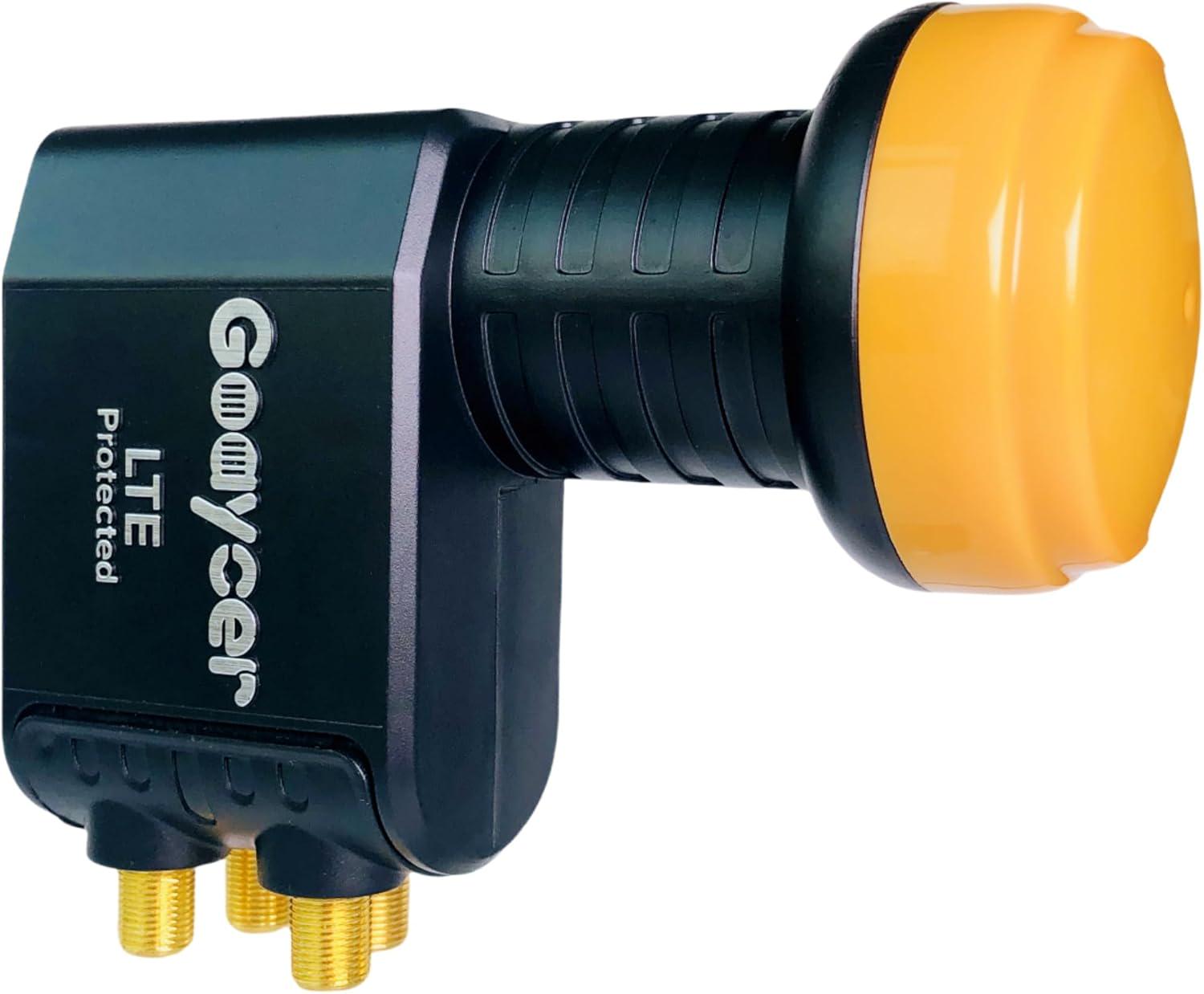 Головка супутникова Goaycer Quad на 4 виходи 4K Ultra HD з LTE-фільтром та позолоченими роз'ємами (9/826) Головка супутникова Goaycer Quad на 4 виходи 4K Ultra HD з LTE-фільтром та позолоченими роз'ємами (9/826)