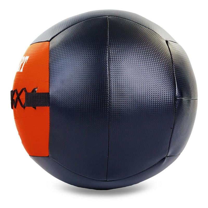 М'яч набивний для кросфіту волбол Zelart WALL BALL FI-5168-9 9 кг Чорний/Червоний (DR003549) - фото 2