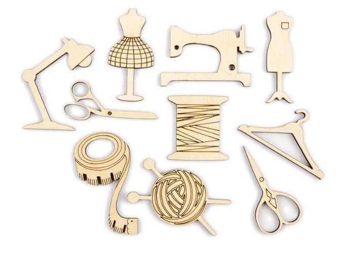 Заготовка для декупажа мини ROSA TALENT Шитье 10 шт.