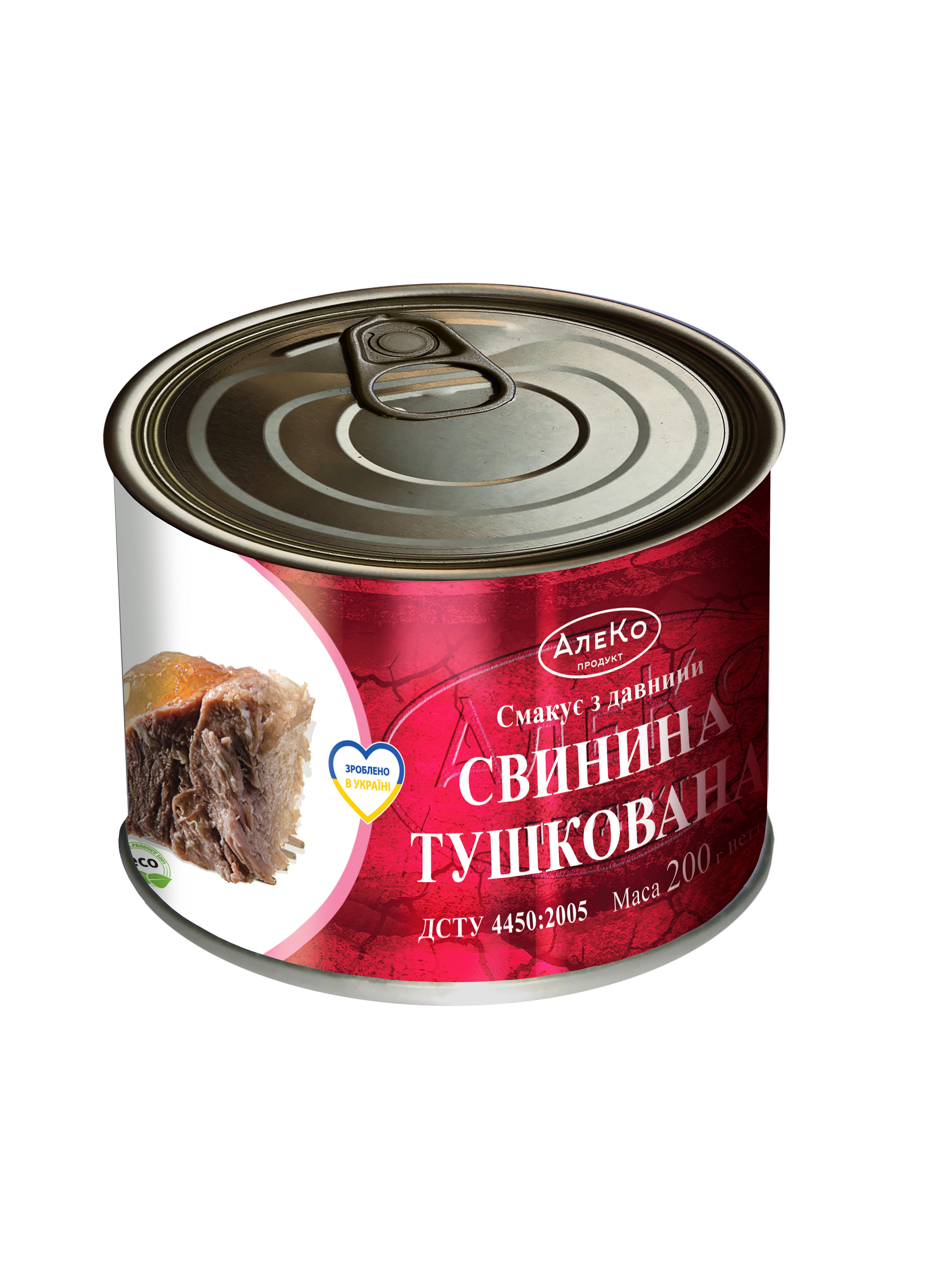 Консерва АлеКо Свинина тушкована 200 г (13051462)