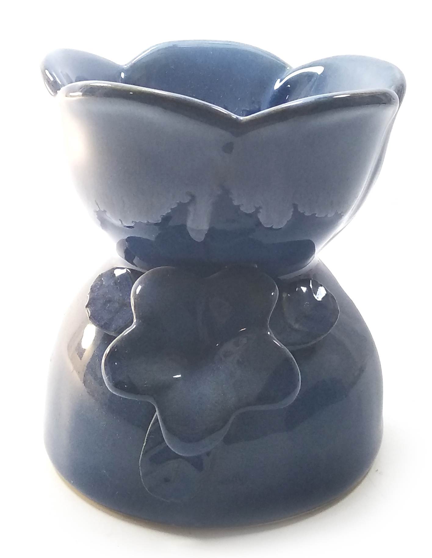 Аромалампа керамічна Квітка 11х11х12 см Блакитний