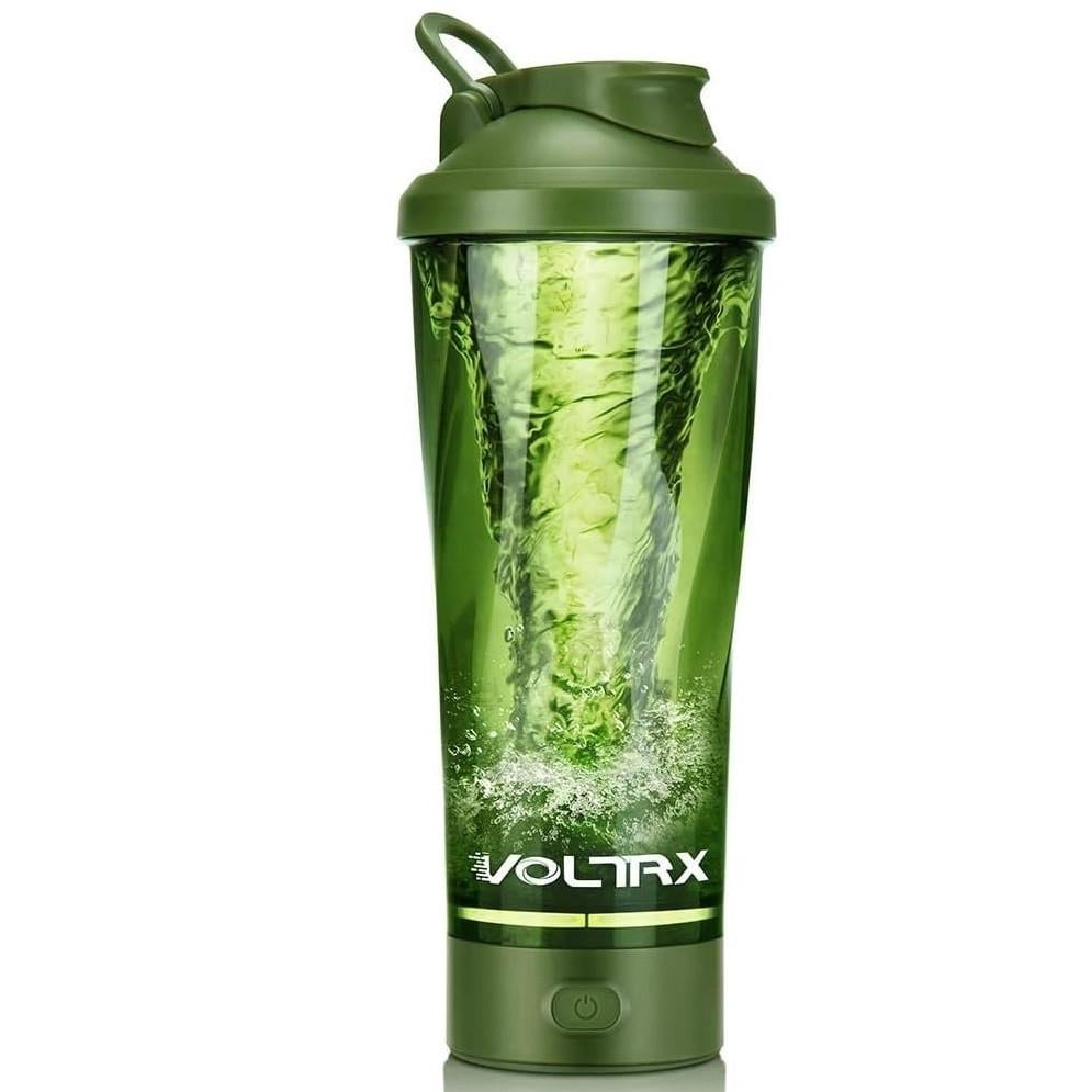 Шейкер спортивный электрический VOLTRX VortexBoost 600 мл Tritan Green (Vortex_Green)