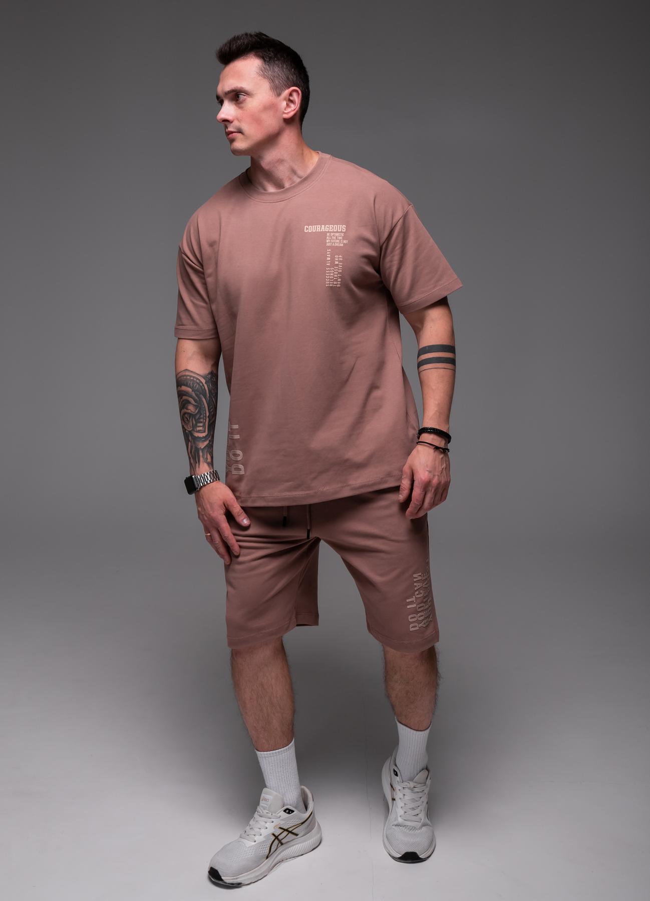 Прогулочный костюм мужской Must Believe оверсайз XL Кофейный (2385/2/3) - фото 3