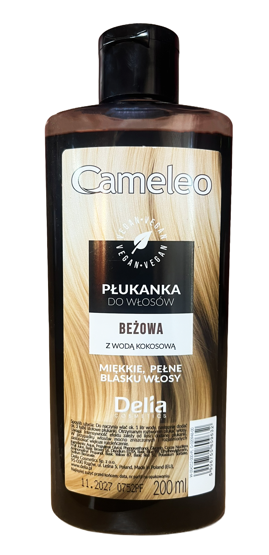 Ополаскиватель для волос оттеночный Delia Cosmetics CAMELEO 200 мл Бежевый Ополаскиватель для волос оттеночный Delia Cosmetics CAMELEO 200 мл Бежевый