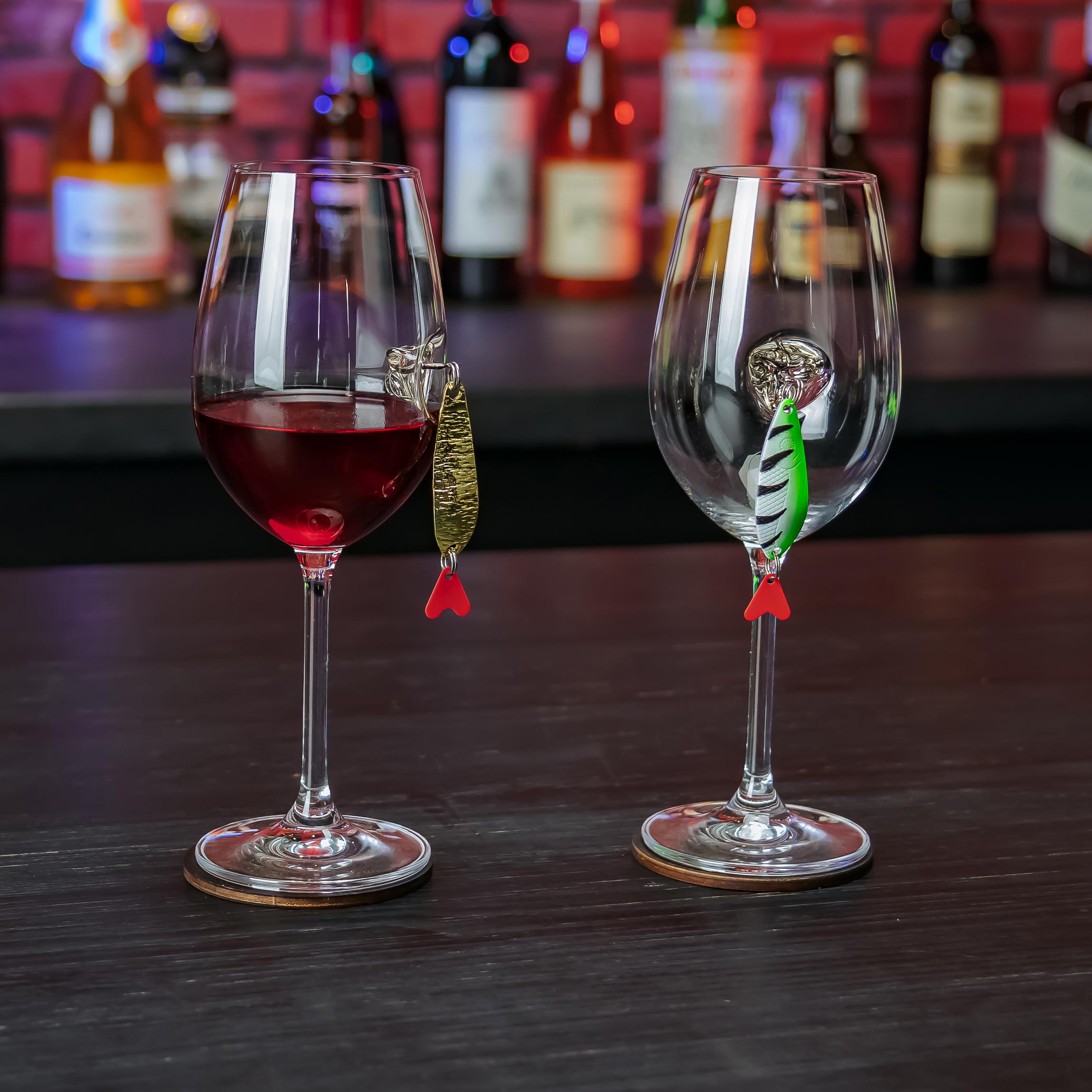 Бокал для вина VSKLO с блесной 350 мл (19483190) - фото 12 Бокал для вина VSKLO с блесной 350 мл (19483190) - фото 12