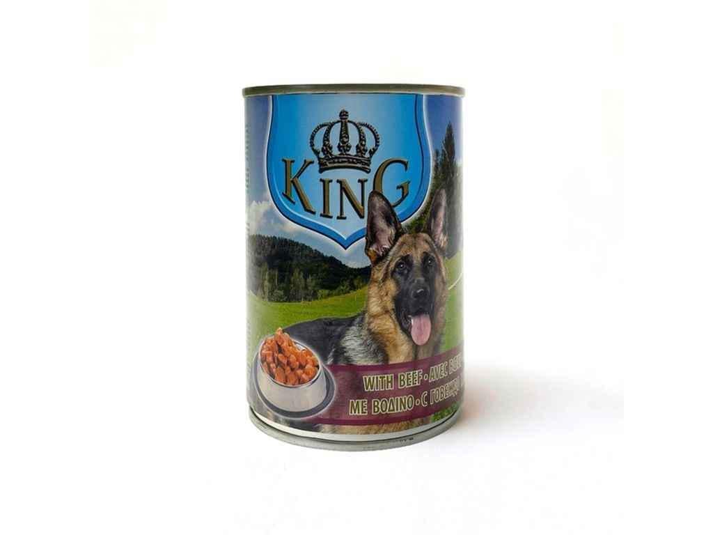 Корм для собак консервированный KING DOG говядина 415 г (1085407)