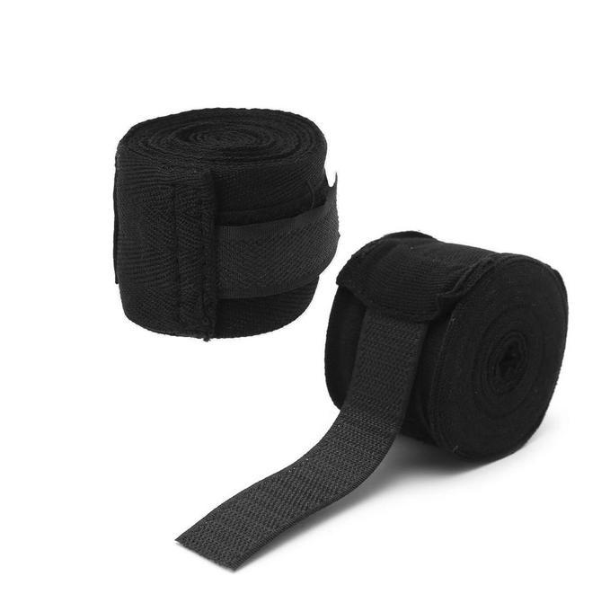 Бинты для бокса единоборств Feel Fit 2 шт. по 2,5 м Черный