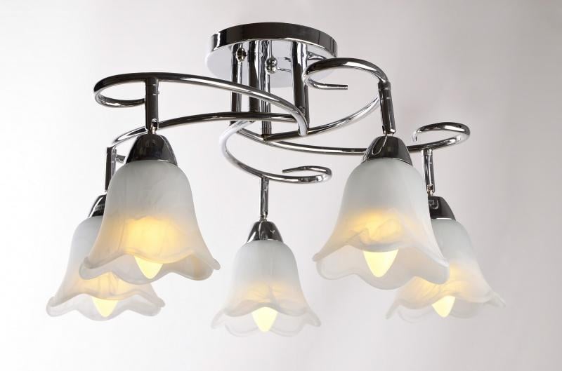 Люстра потолочная классическая Brille LK-365S/5 E14 CH