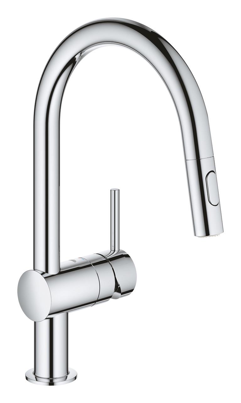 Смеситель для кухни Grohe Minta с выдвижным изливом (32321002)