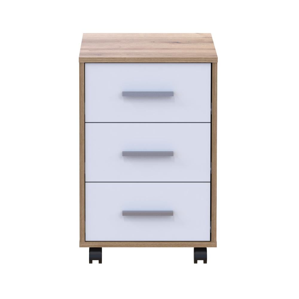 Тумба офисная Doros Т3 43х42х66,4 см Дуб Эвок/Белый (DRS-011446)