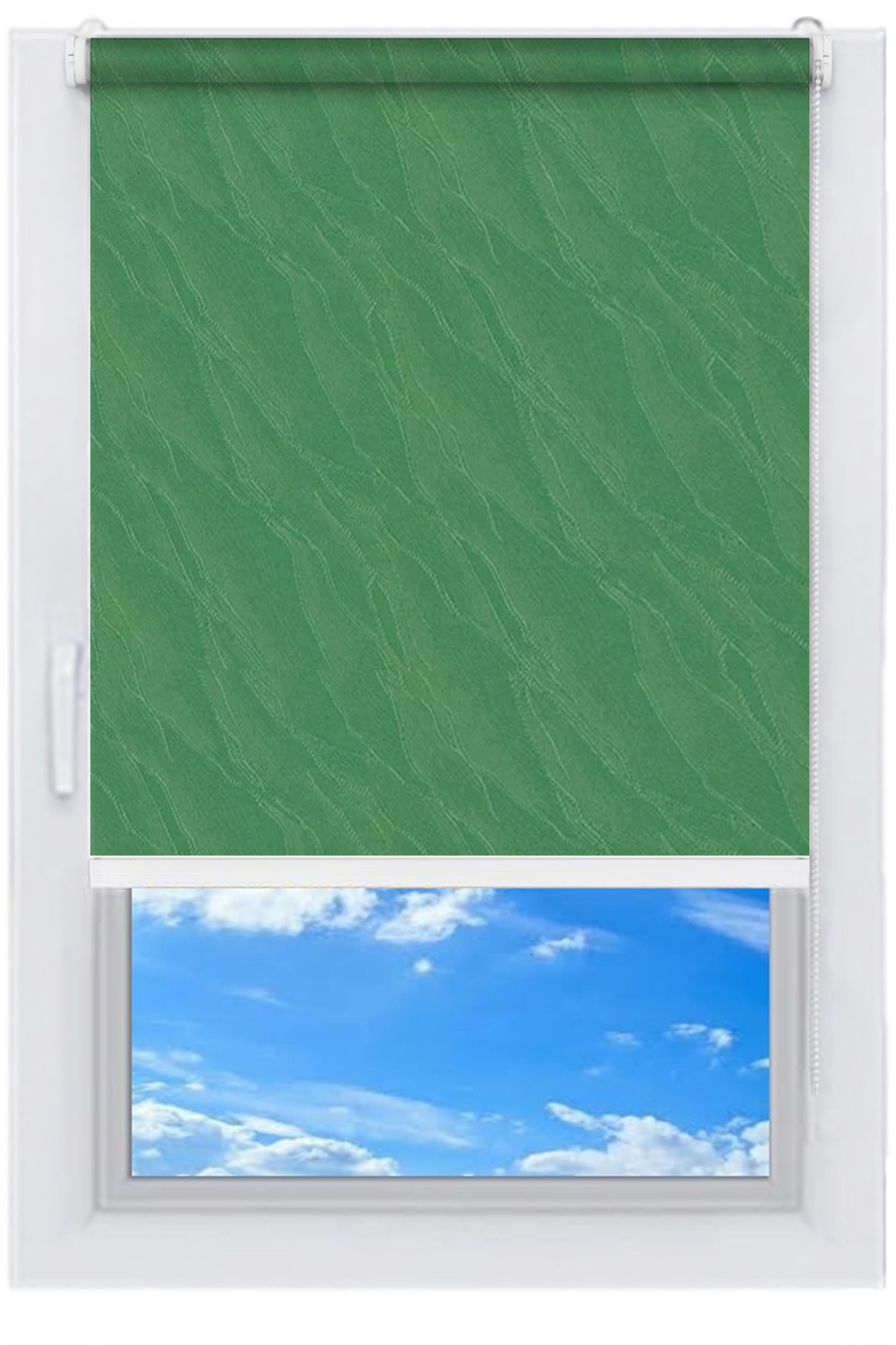 Рулонная штора NewTex Вода 60х165 см Зеленый (2159) - фото 2