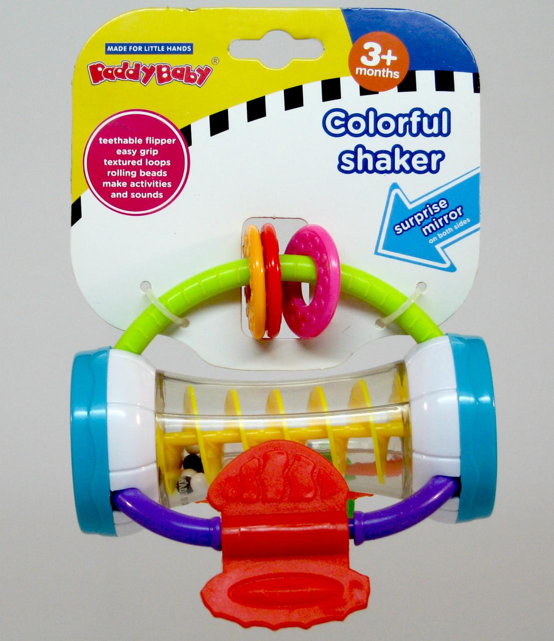 Погремушка-прорезыватель для зубов с зеркальцем