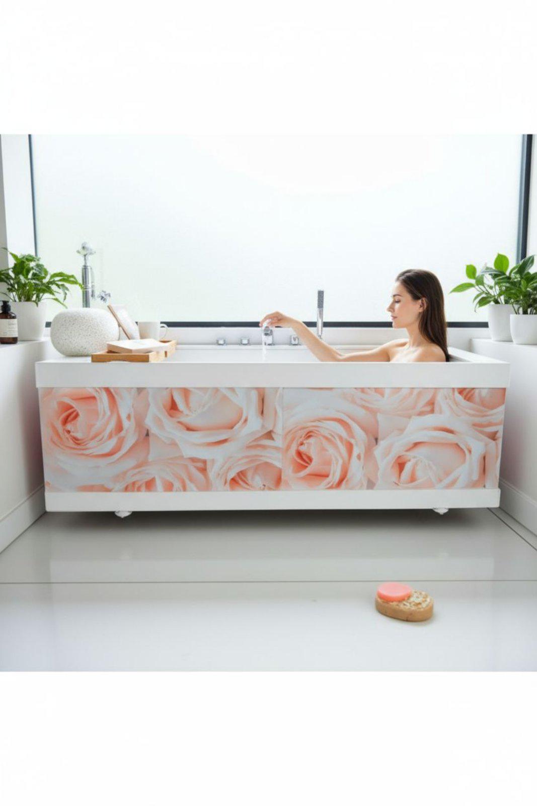 Панель для ванны The MIX Малыш Пинк роуз 190 см - фото 6
