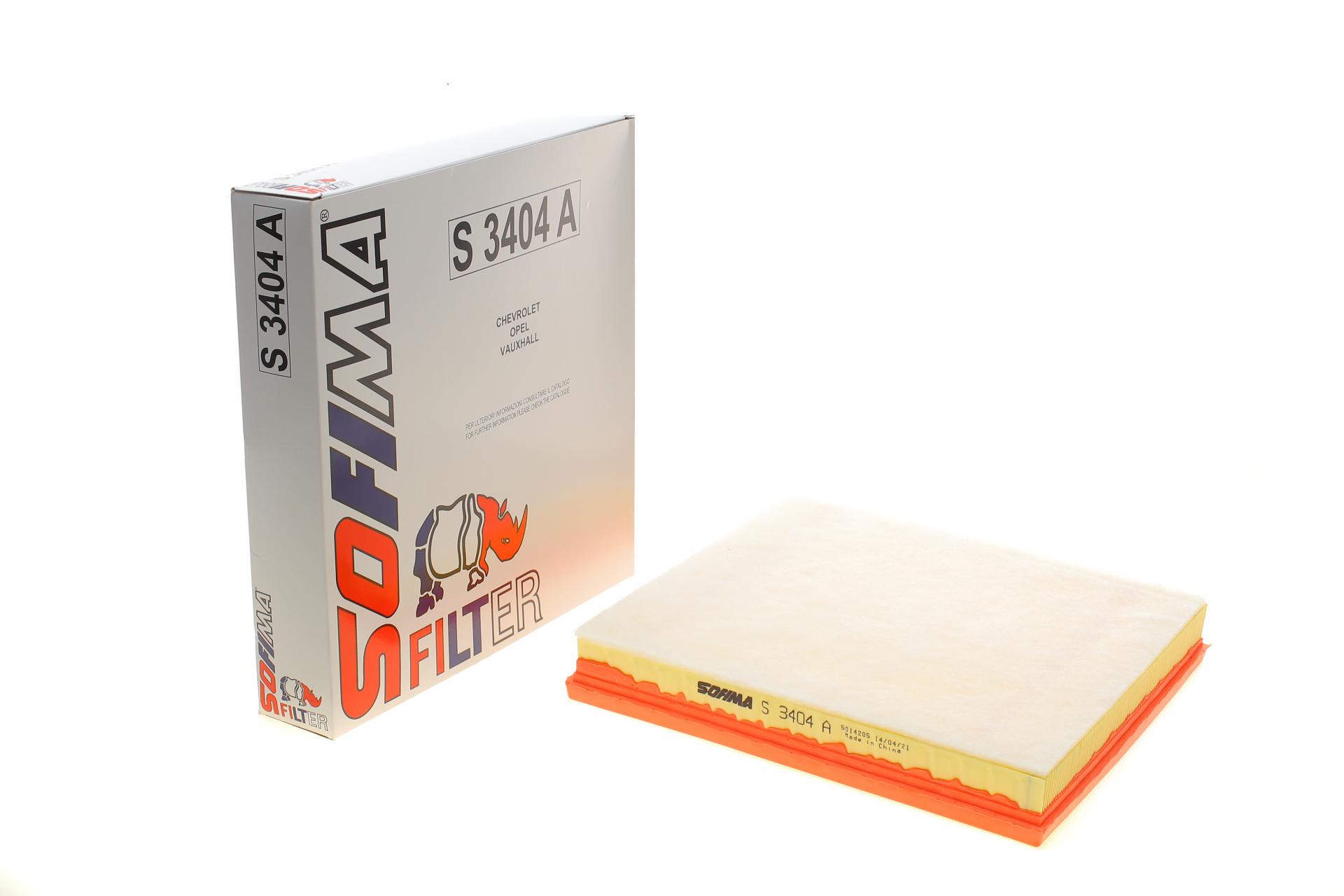 Фільтр повітряний SOFIMA для Opel Astra H 1,6Turbo/1,7/1,9CDTI 04- (S 3404 A)