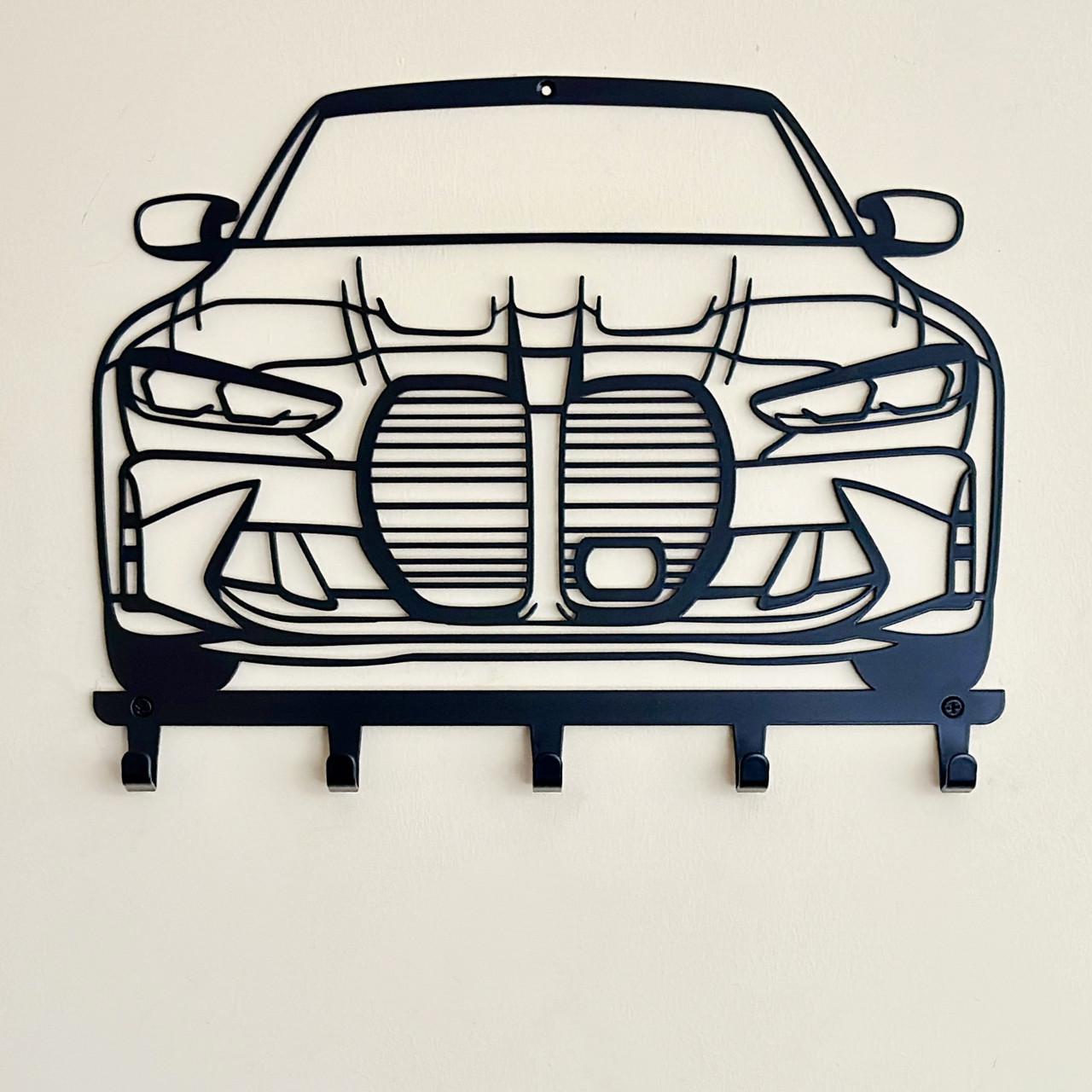 Вішалка для одягу та аксесуарів BMW 5 гачків ширина основи для гачків 40 см (27022522M)