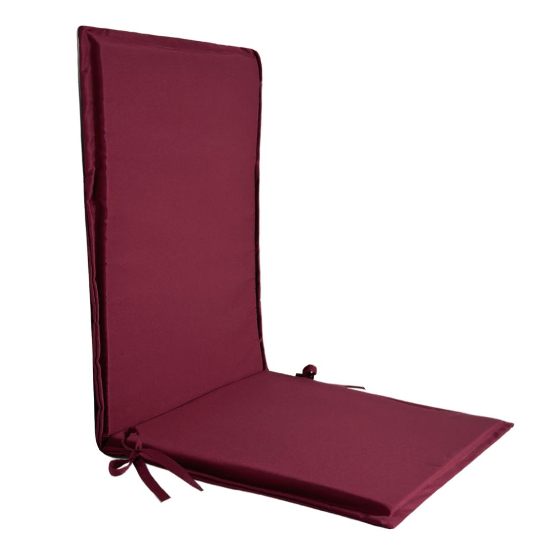 Матрас для лежака/шезлонга/садового стула 170х50х4 см Бордовый (2623480665)
