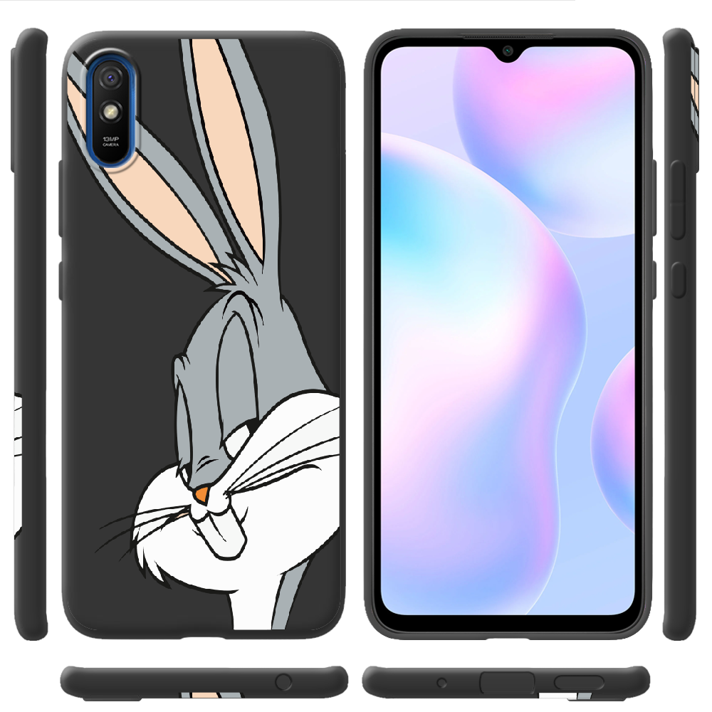 Чохол BoxFace Xiaomi Redmi 9A Lucky Rabbit Чорний силікон (40304-bk81-40509) - фото 2