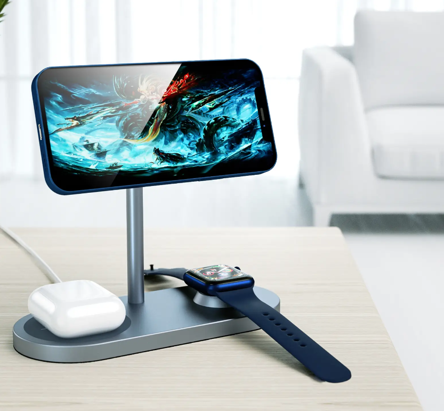 Беспроводное зарядное устройство Wiwu Power Air X23 3в1 Power Air Wireless Charger Station (68962) - фото 11 Беспроводное зарядное устройство Wiwu Power Air X23 3в1 Power Air Wireless Charger Station (68962) - фото 11