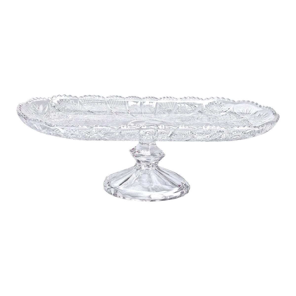 Фруктовниця скляна на ніжці 33,5х15х10 см - фото 4 Фруктовниця скляна на ніжці 33,5х15х10 см - фото 4